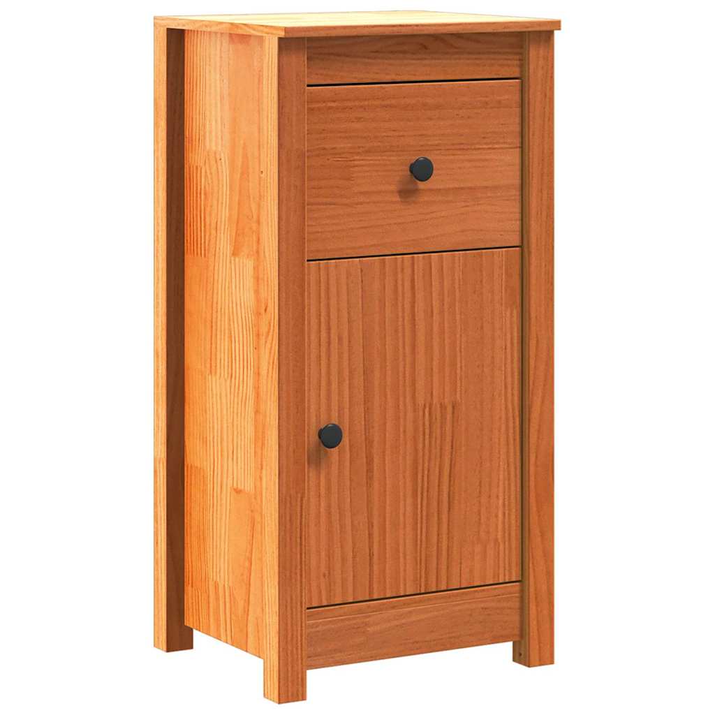 vidaXL Bufet Woskowy Brąz 39 x 34,5 x 80 cm Lite drewno sosnowe
