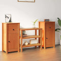 vidaXL Bufet 2 pcs Woskowy Brąz 39 x 34,5 x 80 cm Lite drewno sosnowe