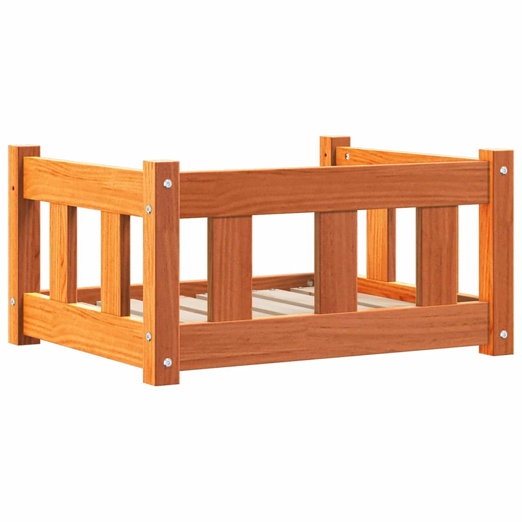 vidaXL Legowisko dla psa Woskowy Brąz 55 x 45 x 28 cm