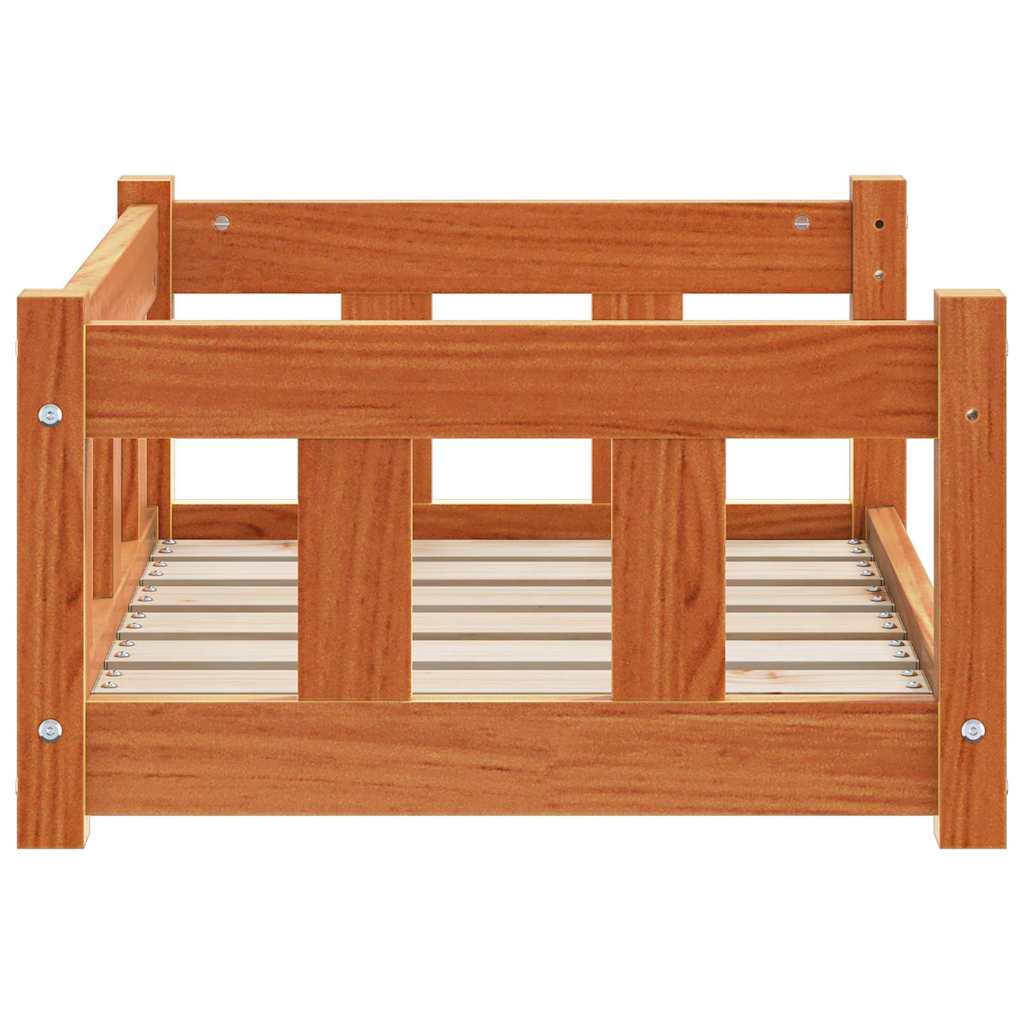 vidaXL Legowisko dla psa Woskowy Brąz 65,5 x 50 x 28 cm