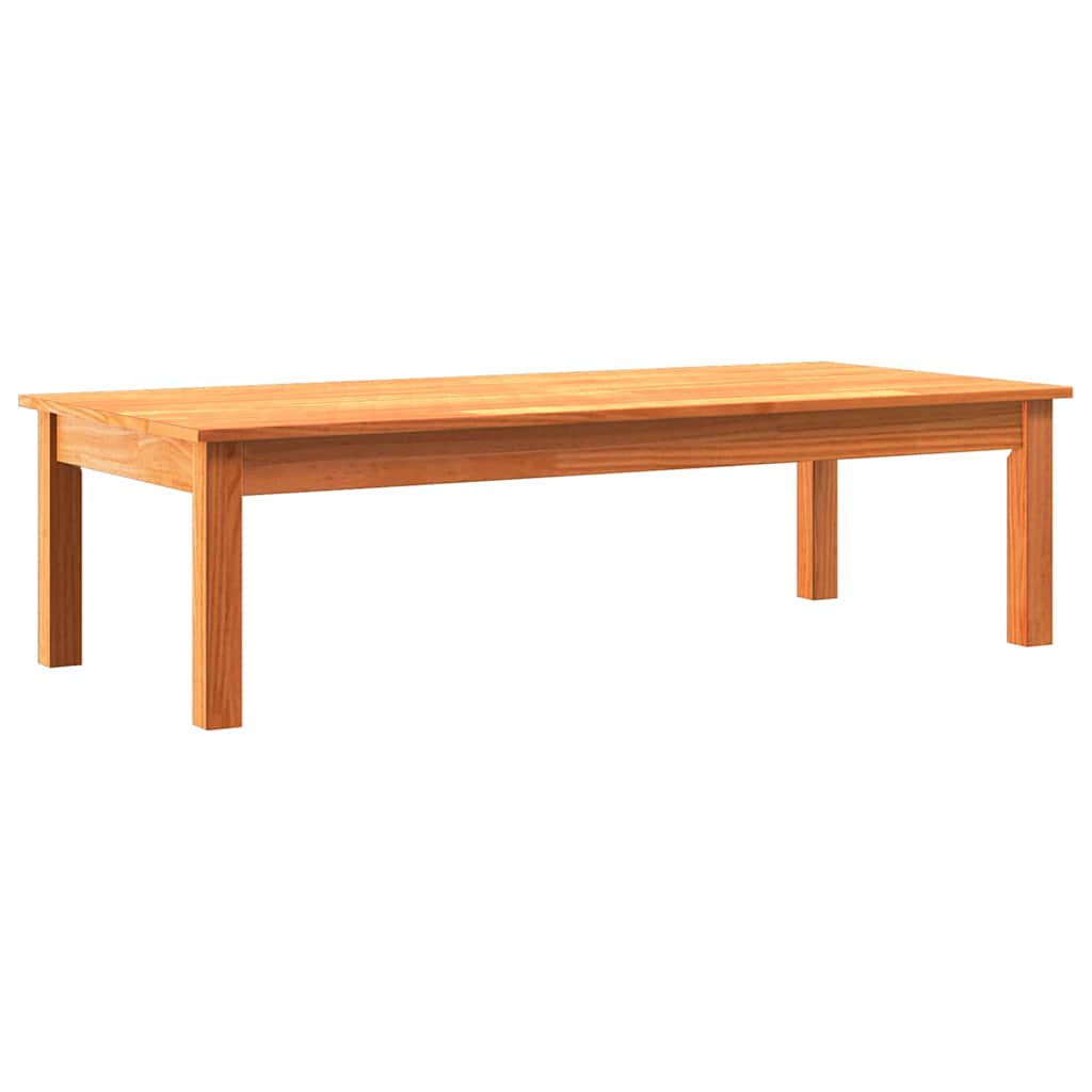 vidaXL Stolik kawowy Max Brązowy 110 x 50 x 30 cm Lite drewno sosnowe