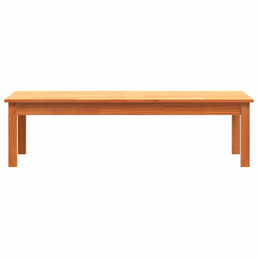 vidaXL Stolik kawowy Max Brązowy 110 x 50 x 30 cm Lite drewno sosnowe