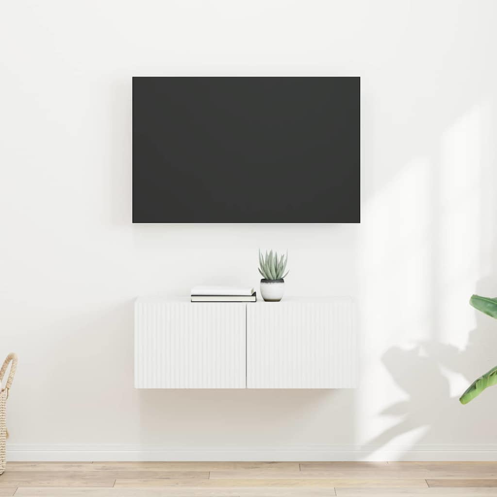 vidaXL Szafka pod telewizor 2 pcs Biały 39 x 31 x 29,5 cm
