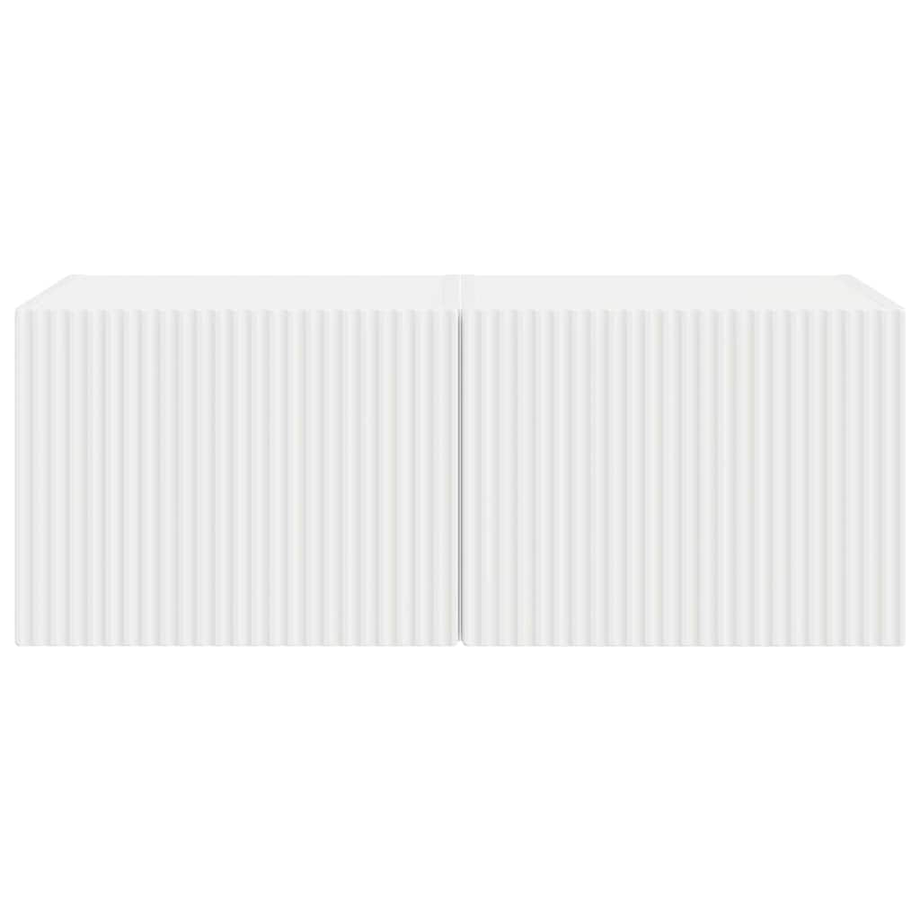 vidaXL Szafka pod telewizor 2 pcs Biały 39 x 31 x 29,5 cm