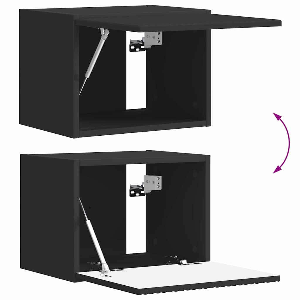 vidaXL Szafka pod telewizor Czarny 39 x 31 x 29,5 cm