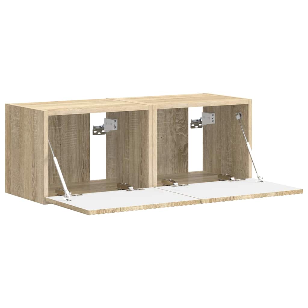 vidaXL Szafka pod telewizor 2 pcs Sonoma 39 x 31 x 29,5 cm