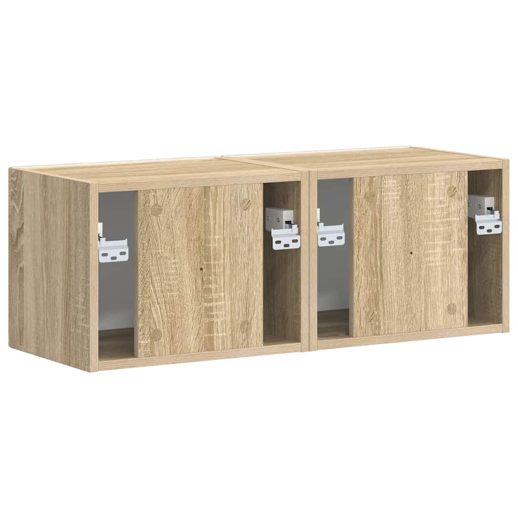 vidaXL Szafka pod telewizor 2 pcs Sonoma 39 x 31 x 29,5 cm