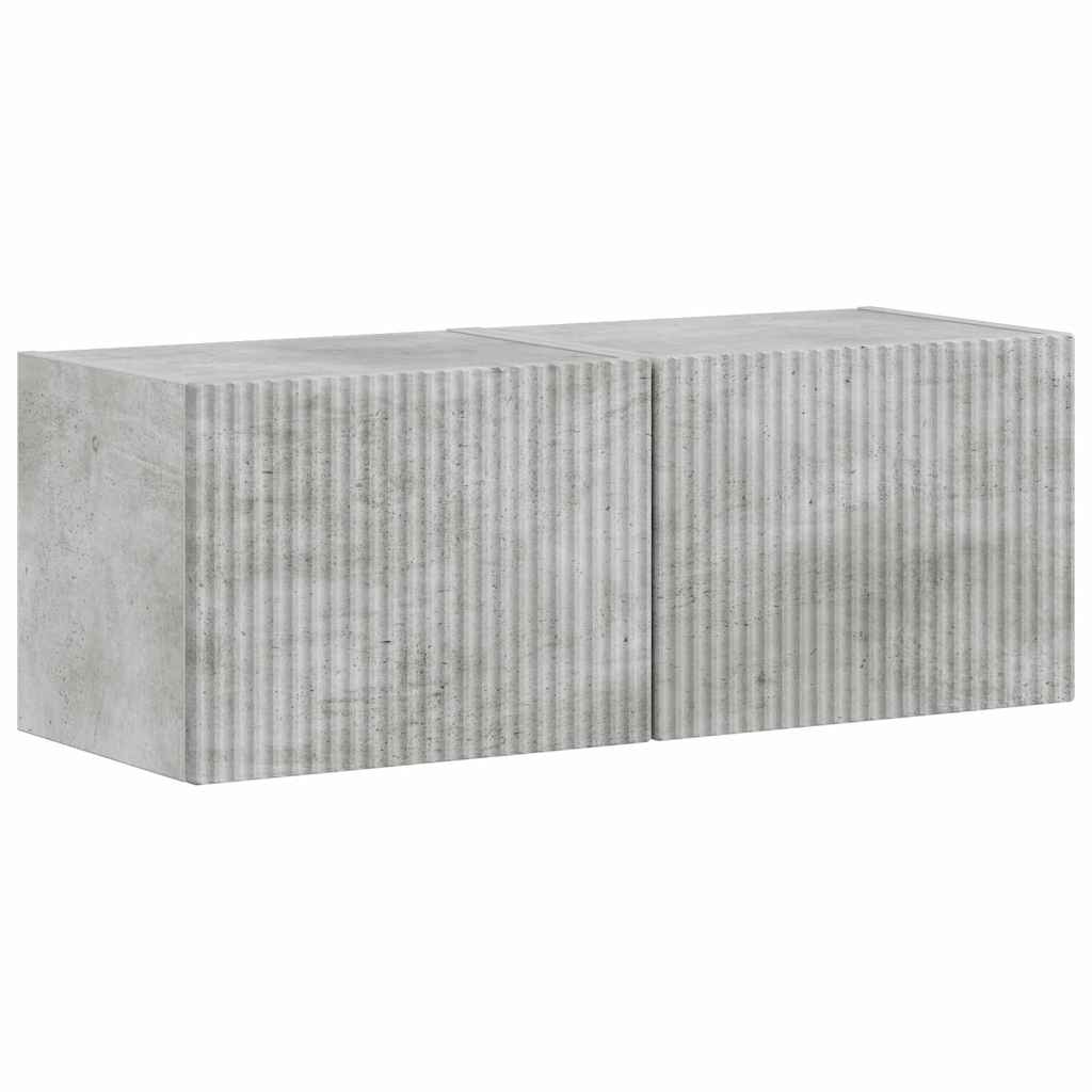 vidaXL Szafka pod telewizor 2 pcs Betonowy 39 x 31 x 29,5 cm