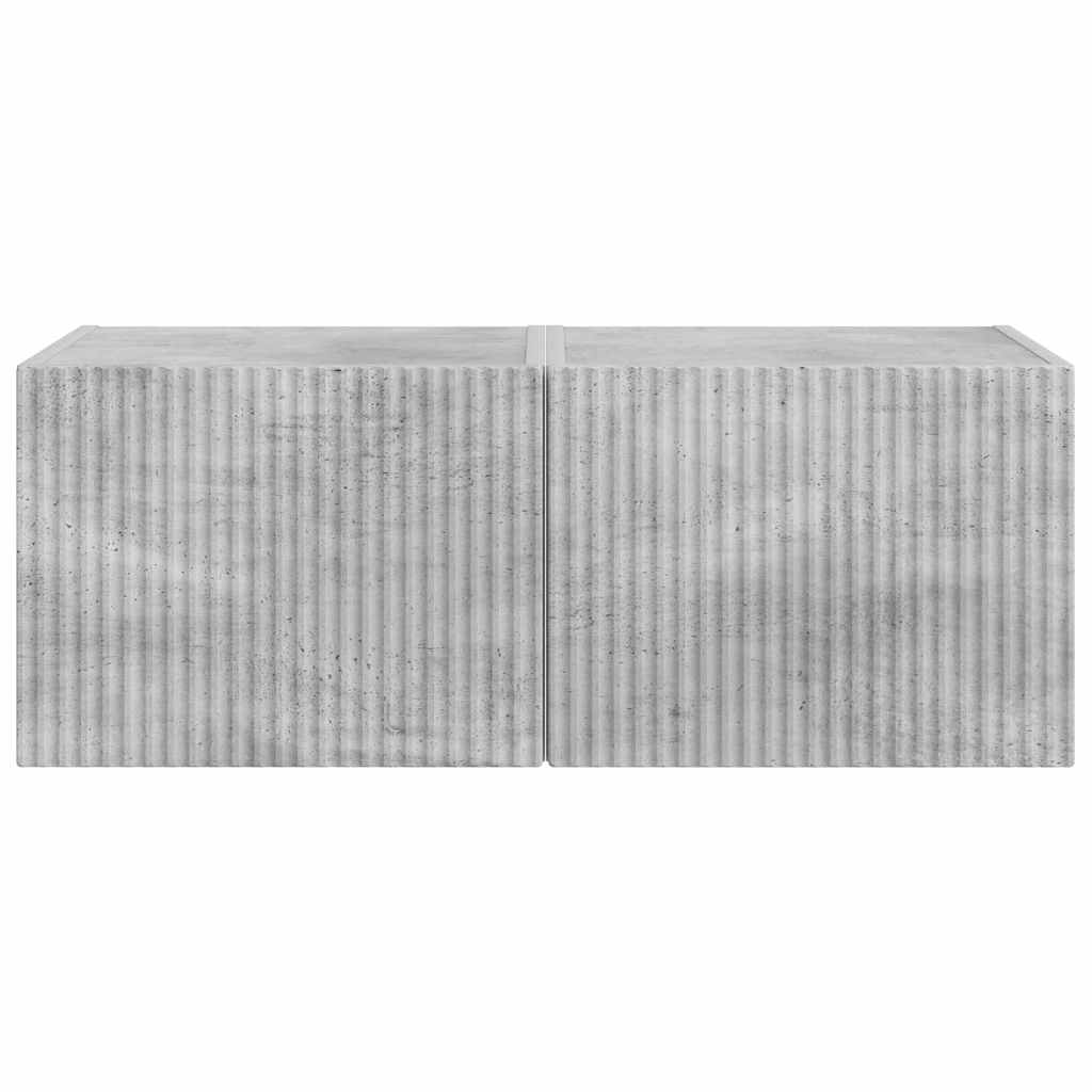 vidaXL Szafka pod telewizor 2 pcs Betonowy 39 x 31 x 29,5 cm