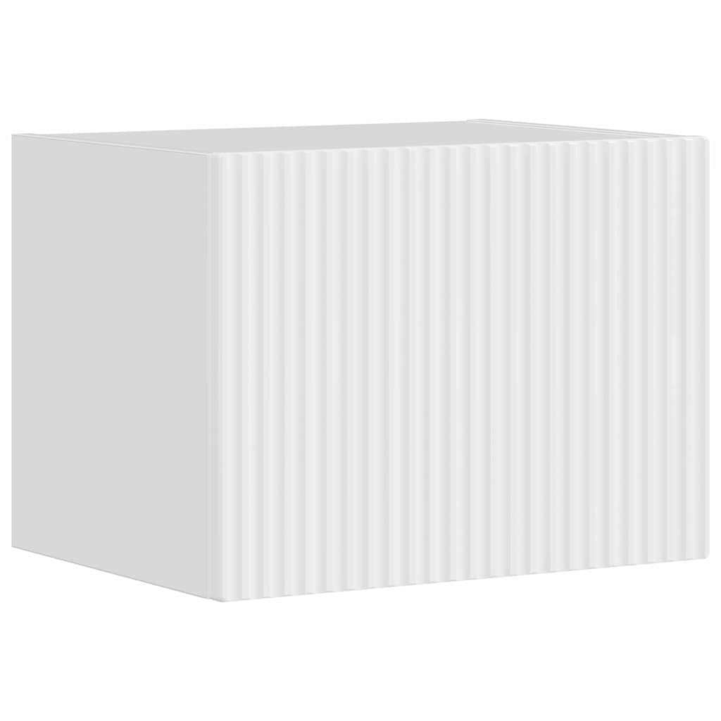 vidaXL Szafka pod telewizor Błyszcząca biel 39 x 31 x 29,5 cm