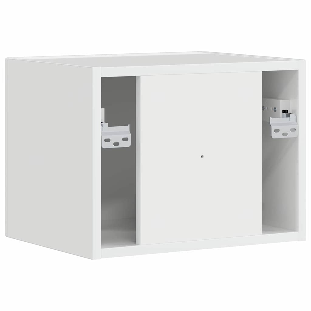 vidaXL Szafka pod telewizor Błyszcząca biel 39 x 31 x 29,5 cm