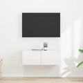 vidaXL Szafka pod telewizor 2 pcs Błyszcząca biel 39 x 31 x 29,5 cm