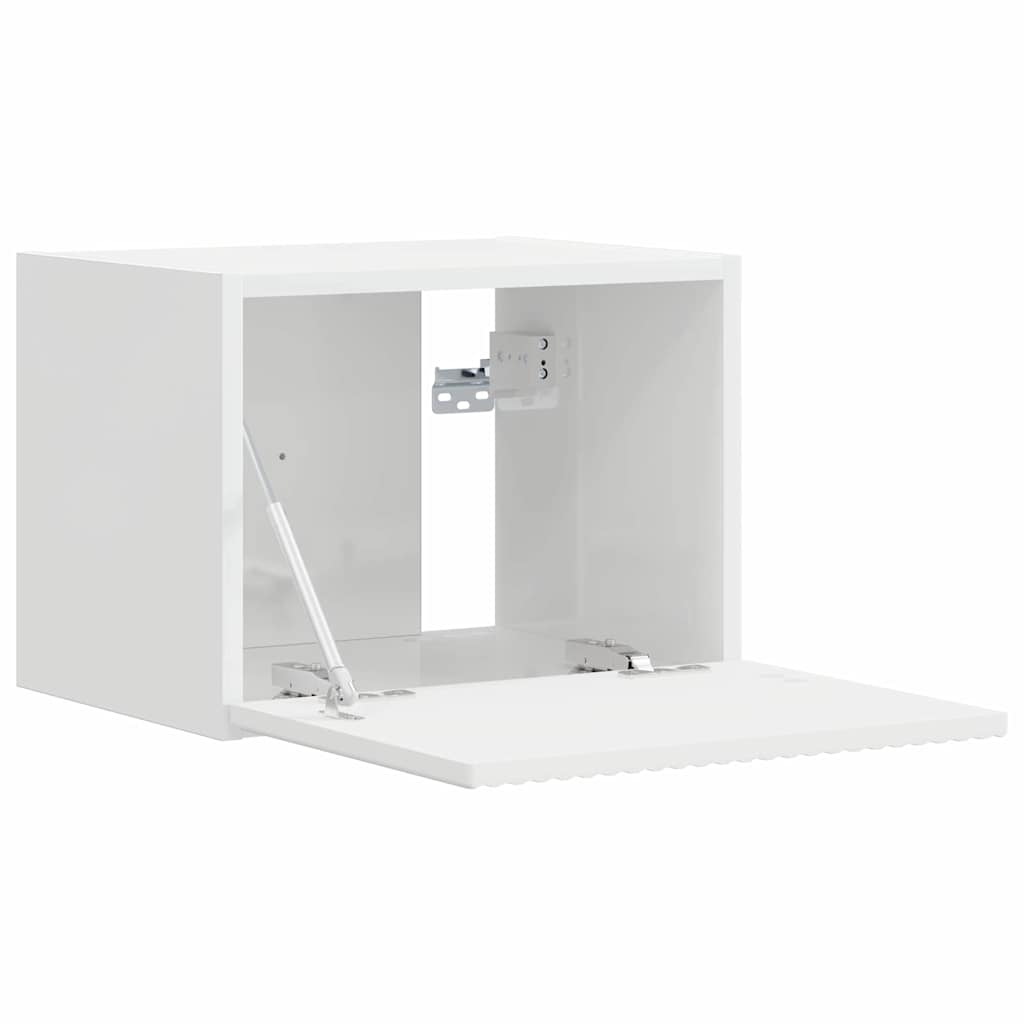 vidaXL Szafka pod telewizor 2 pcs Błyszcząca biel 39 x 31 x 29,5 cm