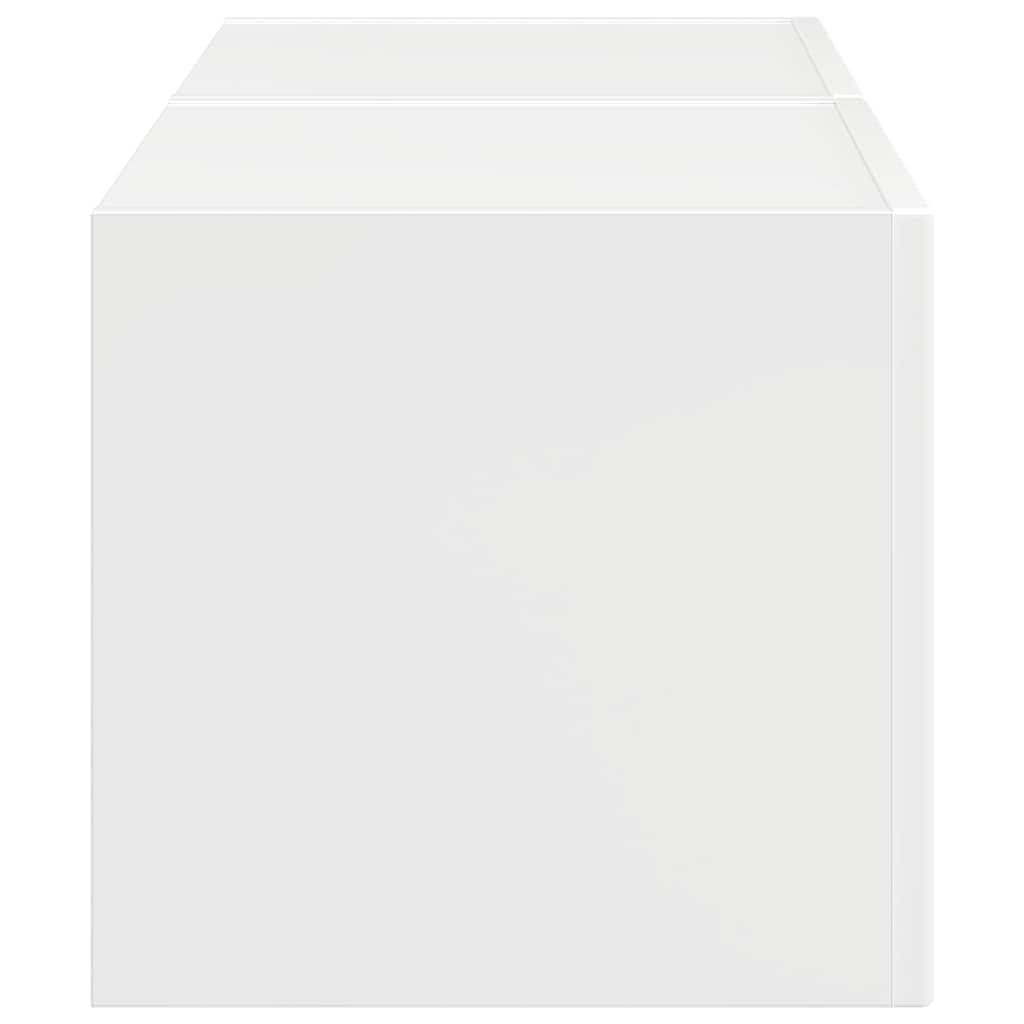 vidaXL Szafka pod telewizor 2 pcs Błyszcząca biel 39 x 31 x 29,5 cm