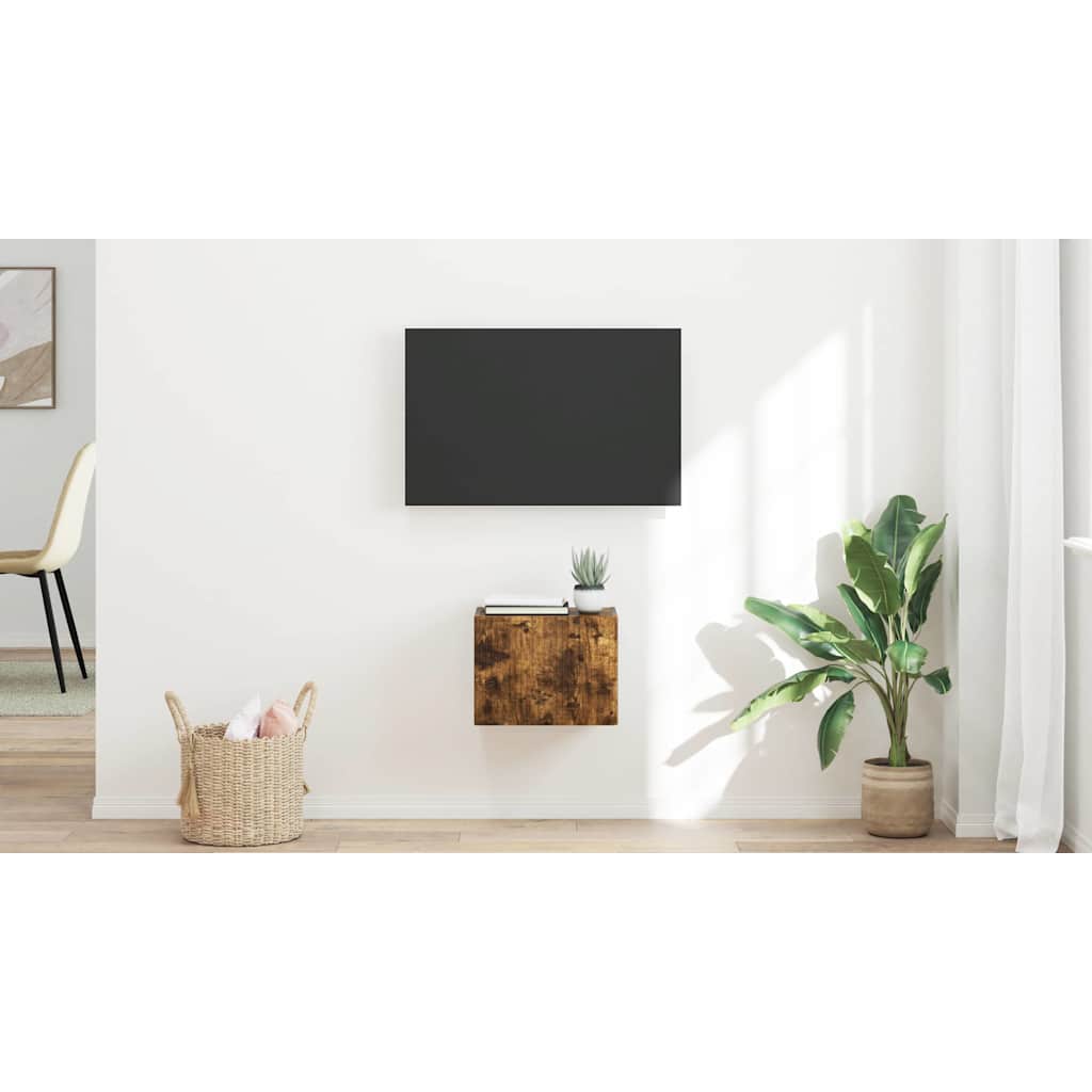 vidaXL Szafka pod telewizor 39 x 31 x 29,5 cm Dąb wędzony