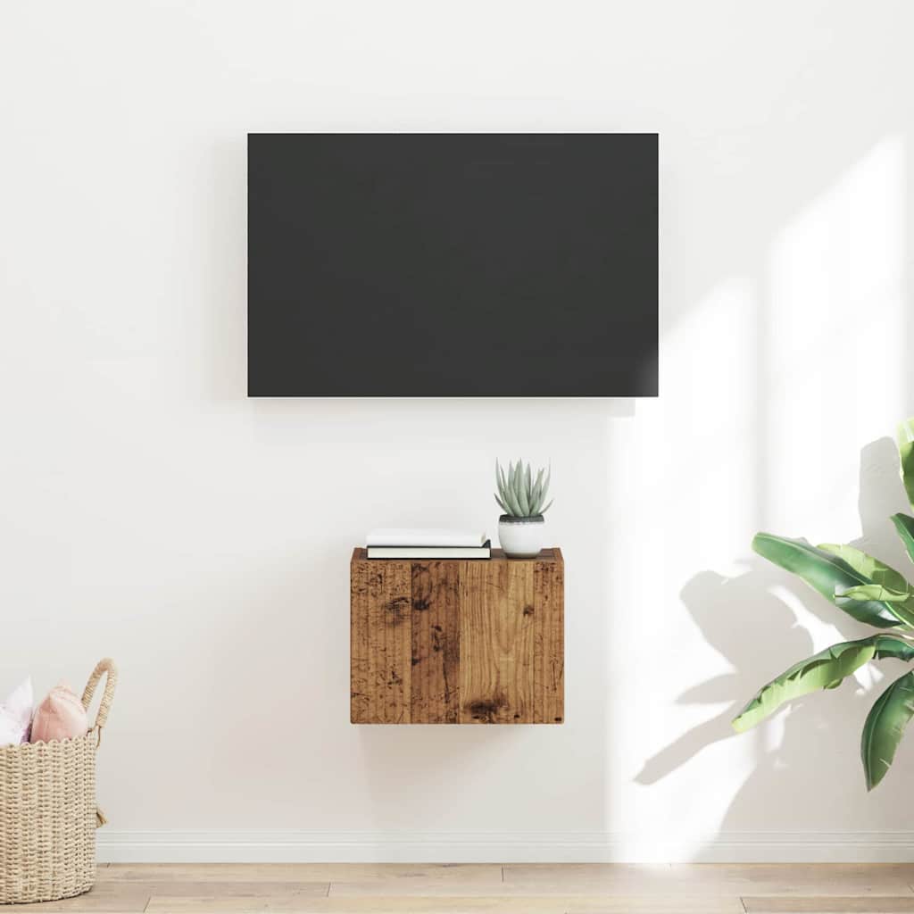 vidaXL Szafka pod telewizor Stare drewno 39 x 31 x 29,5 cm