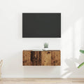 vidaXL Szafka pod telewizor 2 pcs Stare drewno 39 x 31 x 29,5 cm