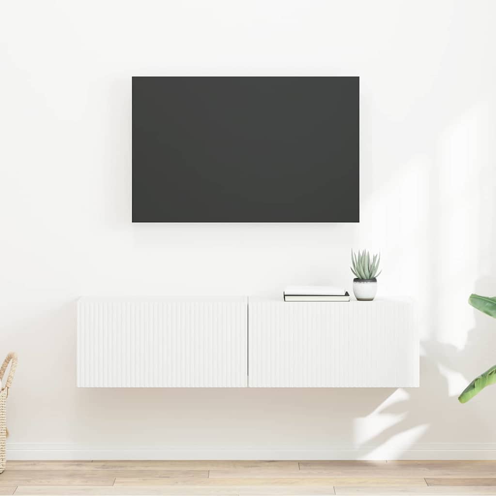 vidaXL Szafka pod telewizor 2 pcs Biały 60 x 31 x 29,5 cm