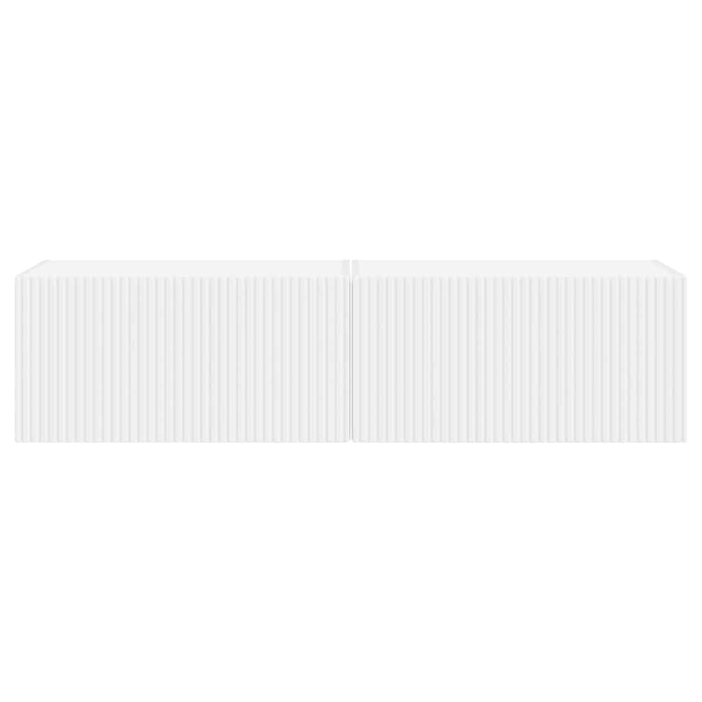 vidaXL Szafka pod telewizor 2 pcs Biały 60 x 31 x 29,5 cm