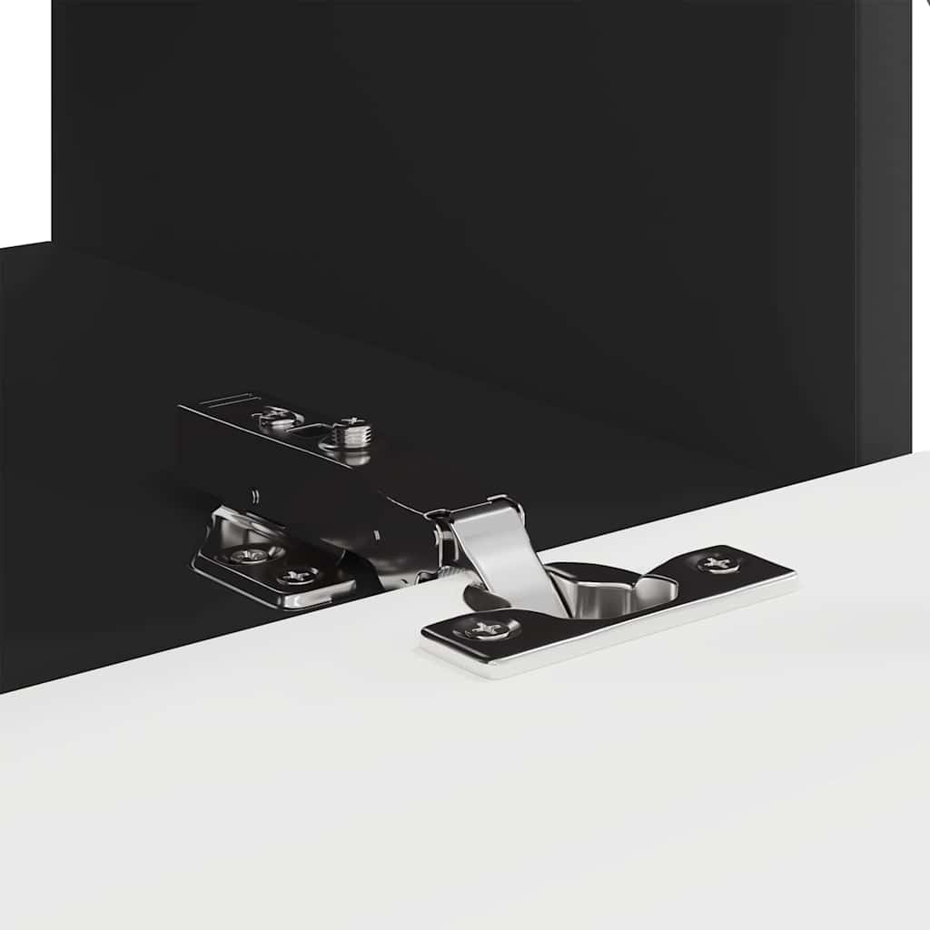 vidaXL Szafka pod telewizor 2 pcs Czarny 60 x 31 x 29,5 cm