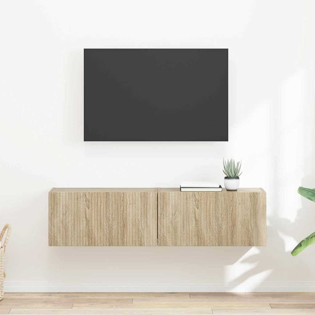 vidaXL Szafka pod telewizor 2 pcs Sonoma 60 x 31 x 29,5 cm