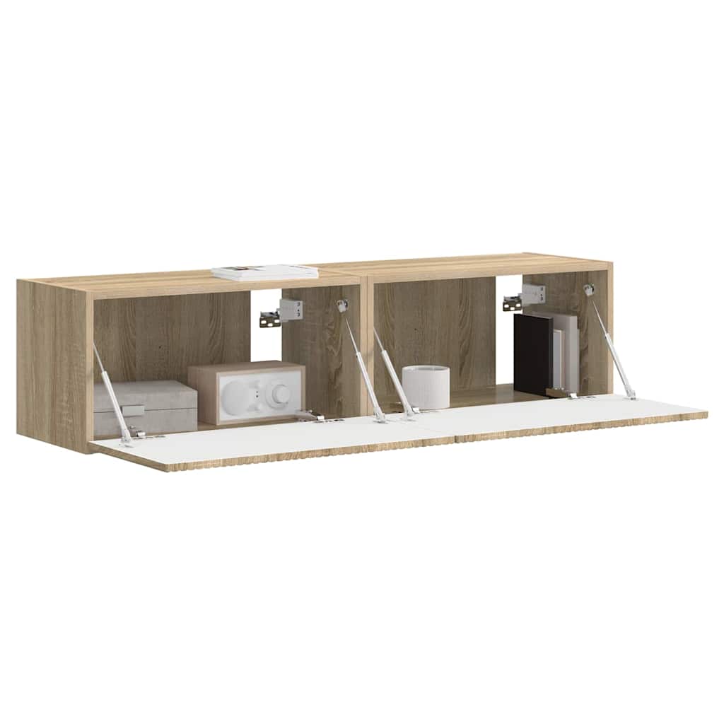 vidaXL Szafka pod telewizor 2 pcs Sonoma 60 x 31 x 29,5 cm