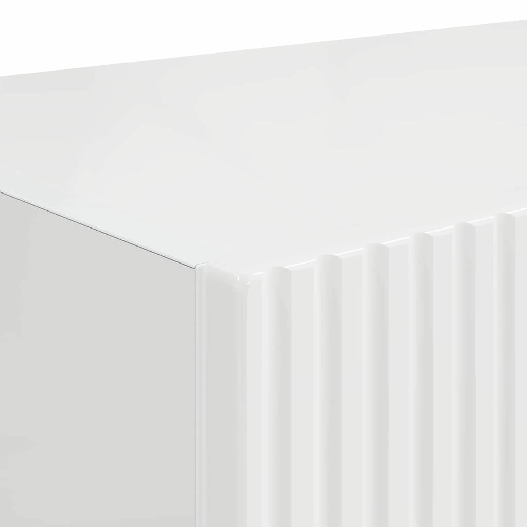 vidaXL Szafka pod telewizor Błyszcząca biel 60 x 31 x 29,5 cm