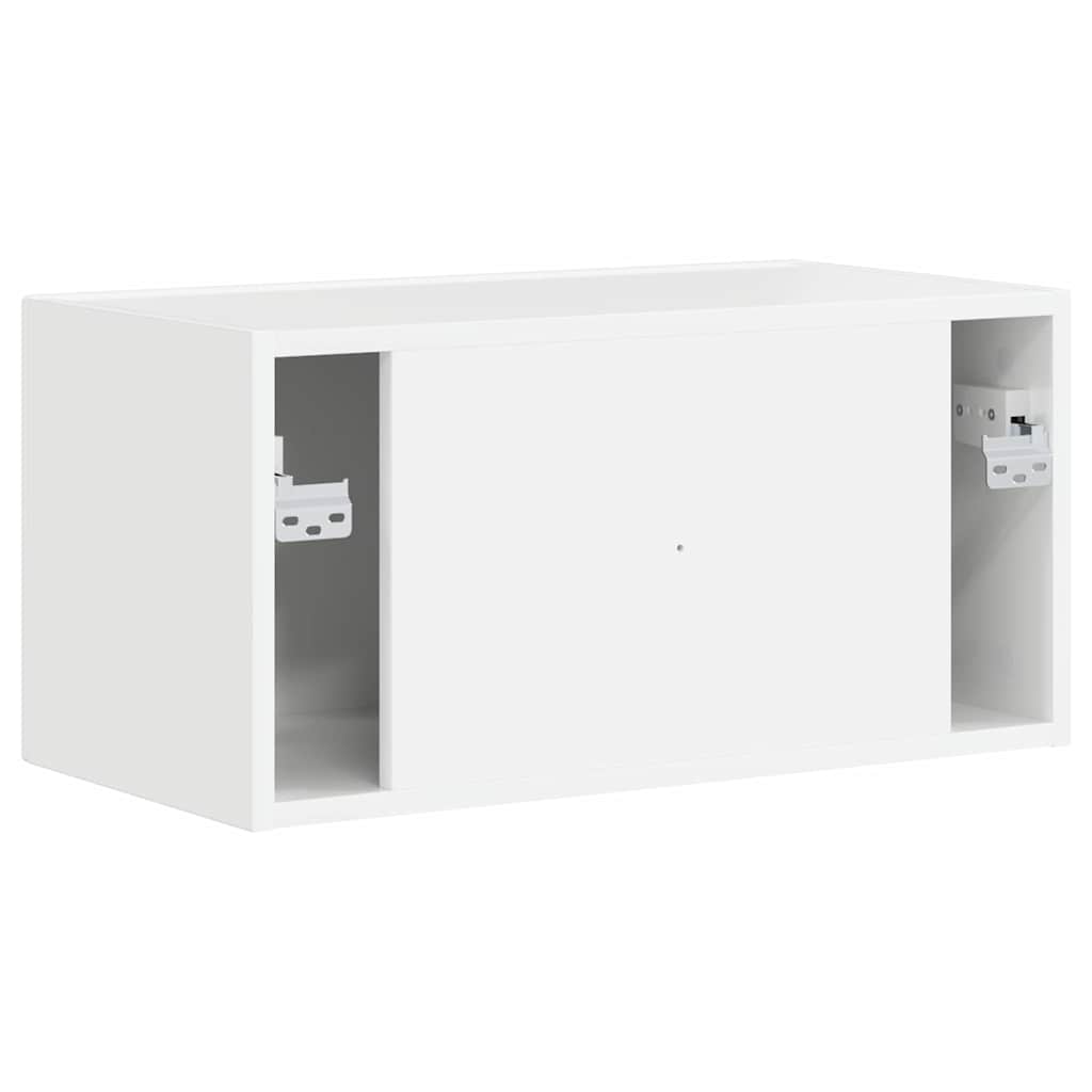 vidaXL Szafka pod telewizor Błyszcząca biel 60 x 31 x 29,5 cm