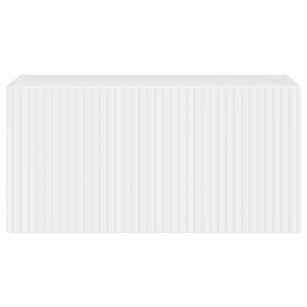 vidaXL Szafka pod telewizor Błyszcząca biel 60 x 31 x 29,5 cm