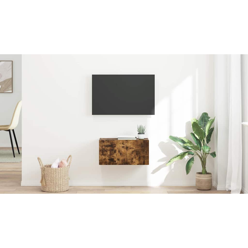 vidaXL Szafka pod telewizor 60 x 31 x 29,5 cm Dąb wędzony