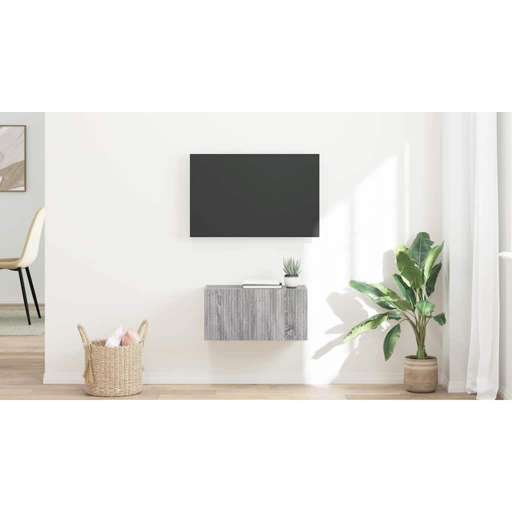 vidaXL Szafka pod telewizor 60 x 31 x 29,5 cm Szary Sonoma