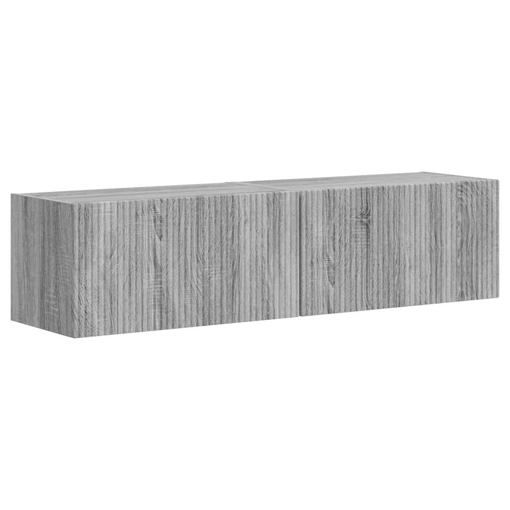 vidaXL Szafka pod telewizor 2 pcs Szary Sonoma 60 x 31 x 29,5 cm