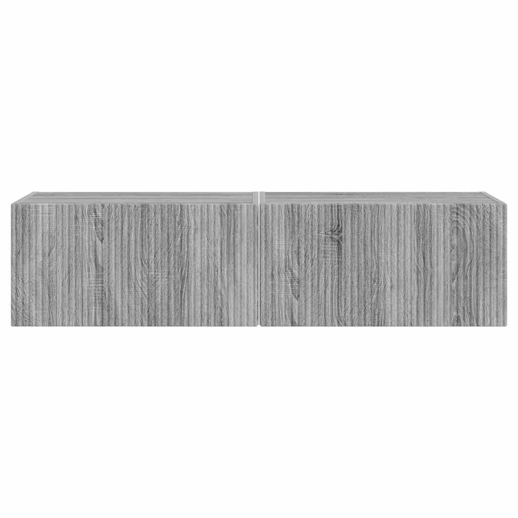 vidaXL Szafka pod telewizor 2 pcs Szary Sonoma 60 x 31 x 29,5 cm