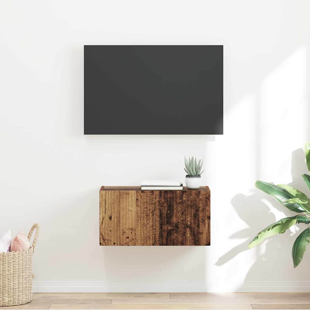 vidaXL Szafka pod telewizor Stare drewno 60 x 31 x 29,5 cm