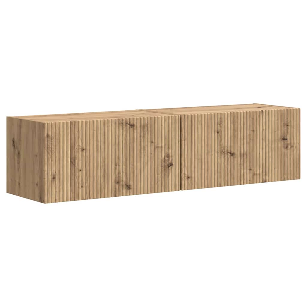 vidaXL Szafka pod telewizor 2 pcs Dąb rzemieślniczy 60 x 31 x 29,5 cm