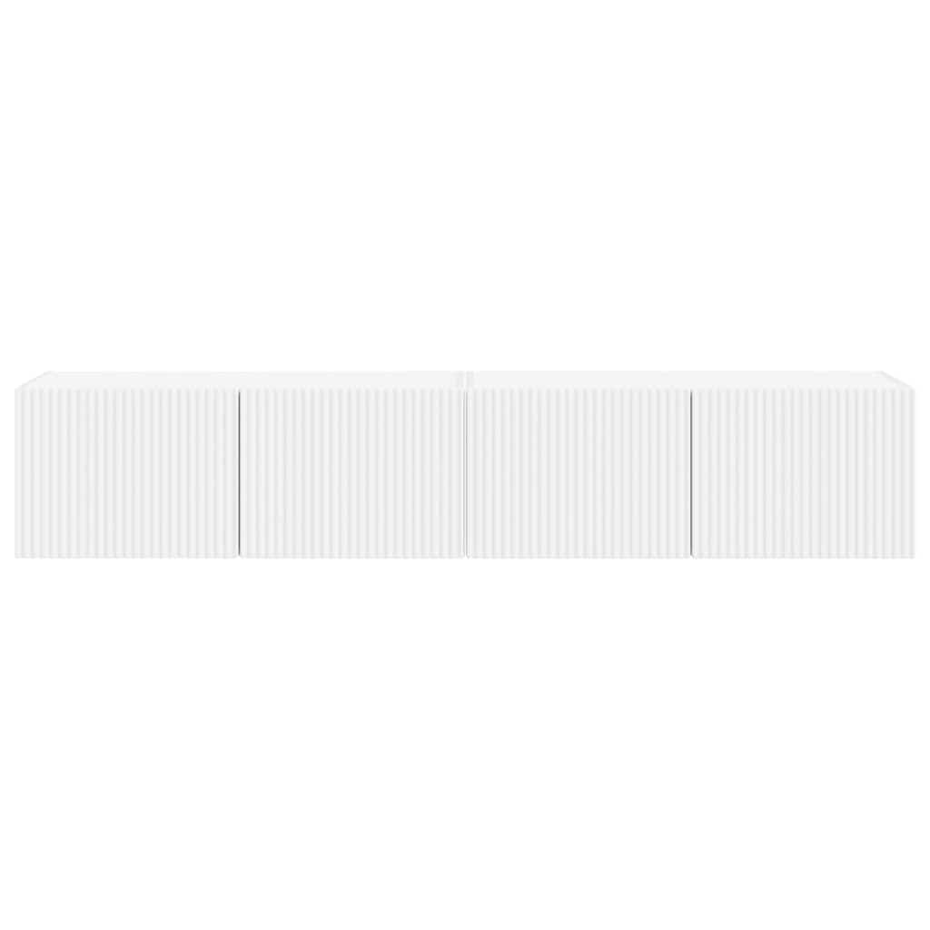 vidaXL Szafka pod telewizor 2 pcs Biały 78,5 x 31 x 29,5 cm