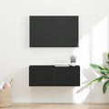 vidaXL Szafka pod telewizor Czarny 78,5 x 31 x 29,5 cm