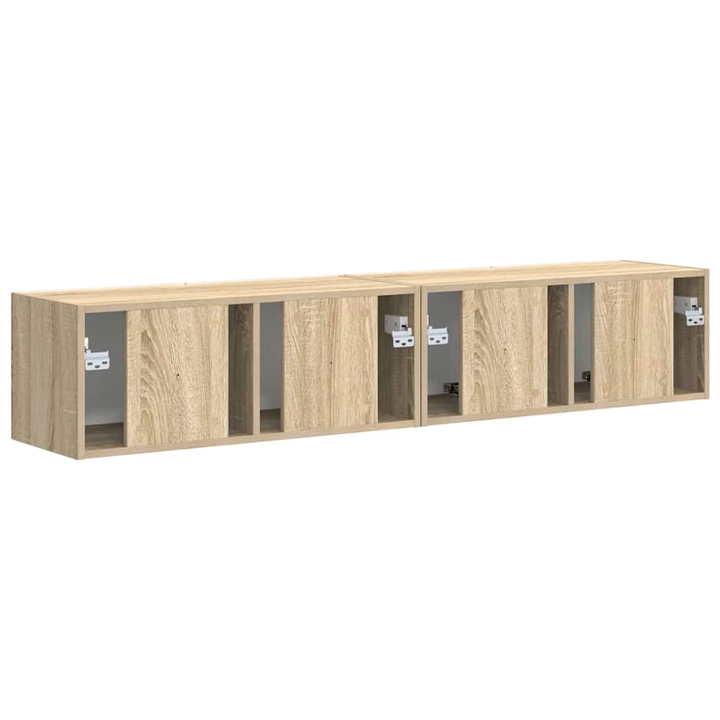 vidaXL Szafka pod telewizor 2 pcs Sonoma 78,5 x 31 x 29,5 cm