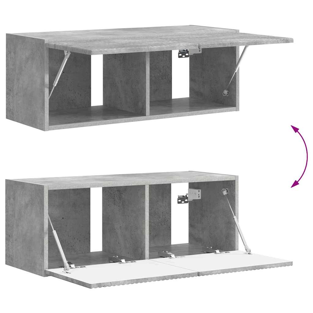 vidaXL Szafka pod telewizor Betonowy 78,5 x 31 x 29,5 cm