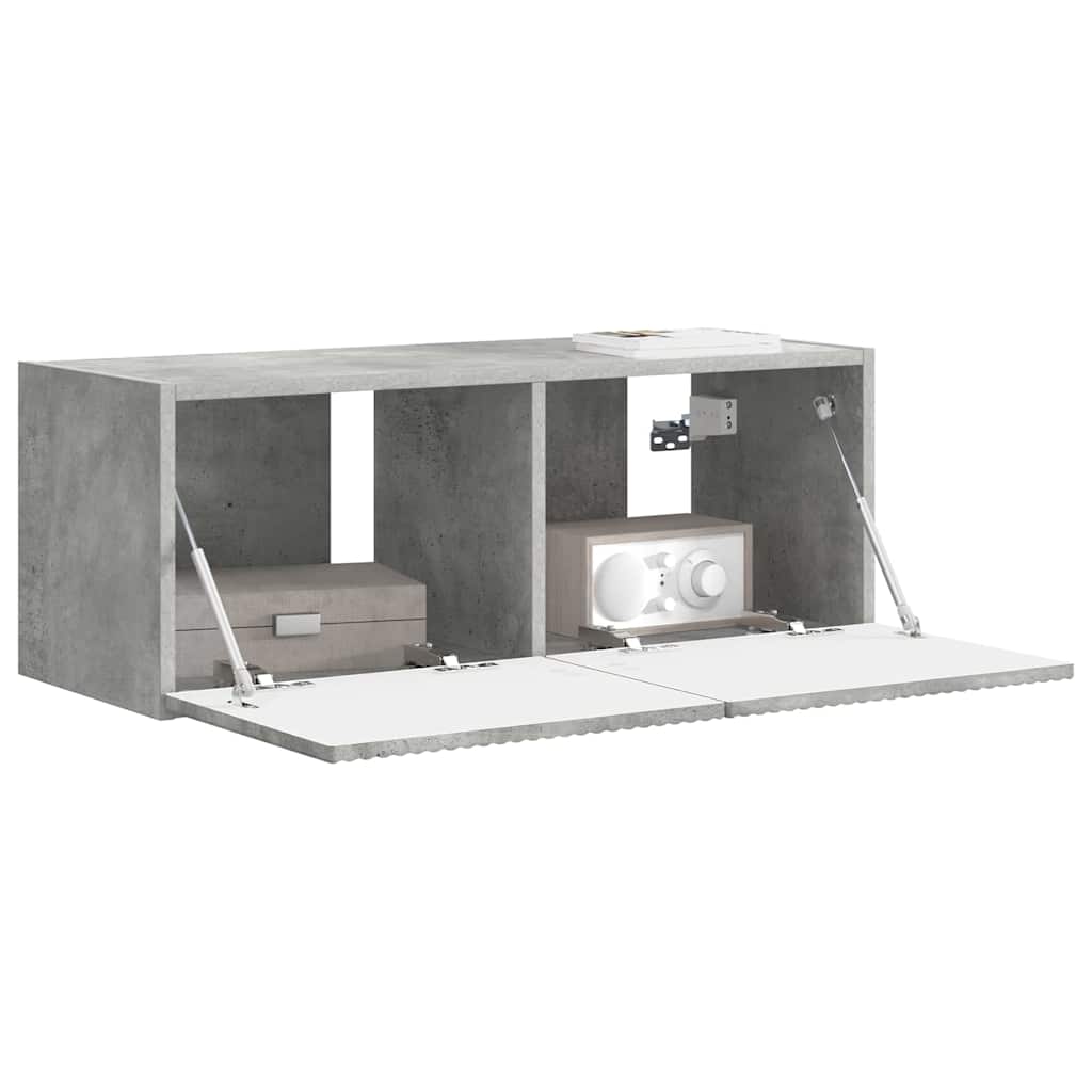 vidaXL Szafka pod telewizor Betonowy 78,5 x 31 x 29,5 cm
