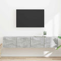 vidaXL Szafka pod telewizor 2 pcs Betonowy 78,5 x 31 x 29,5 cm