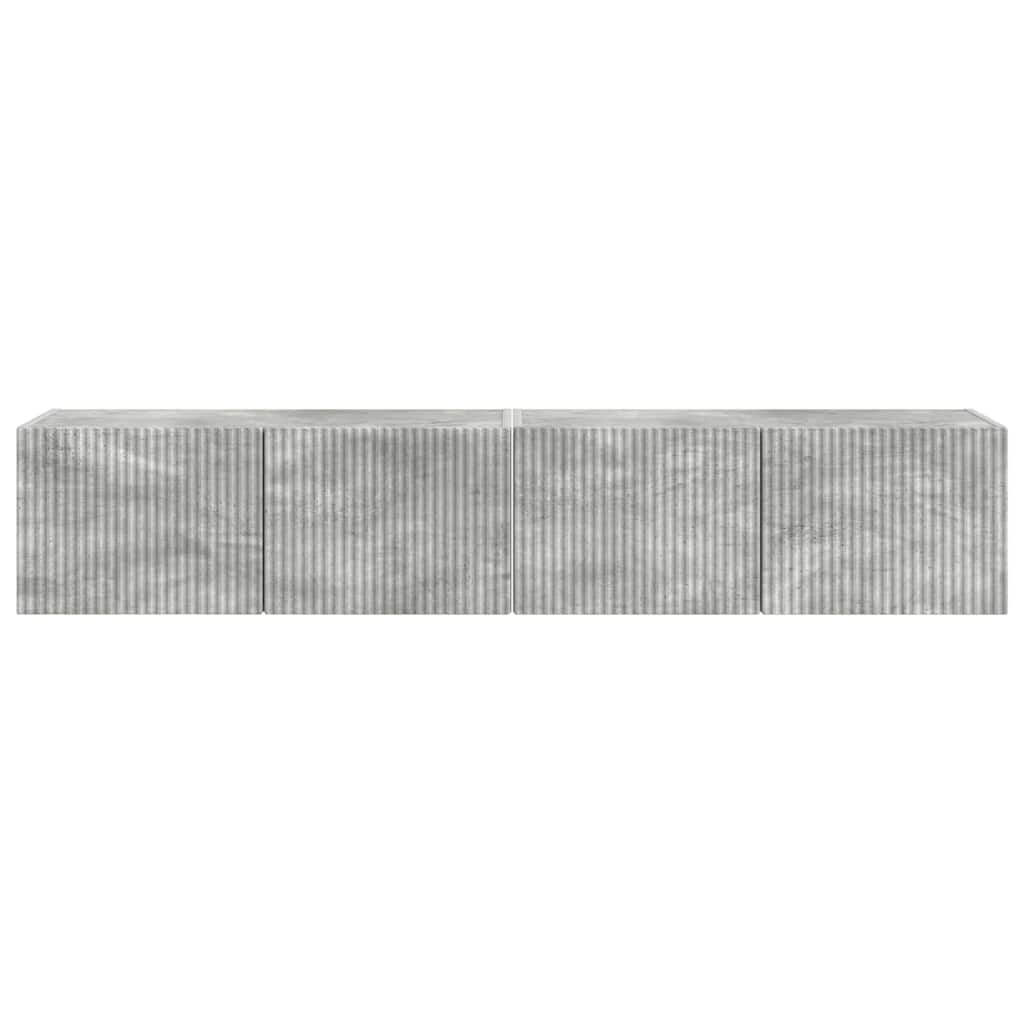 vidaXL Szafka pod telewizor 2 pcs Betonowy 78,5 x 31 x 29,5 cm