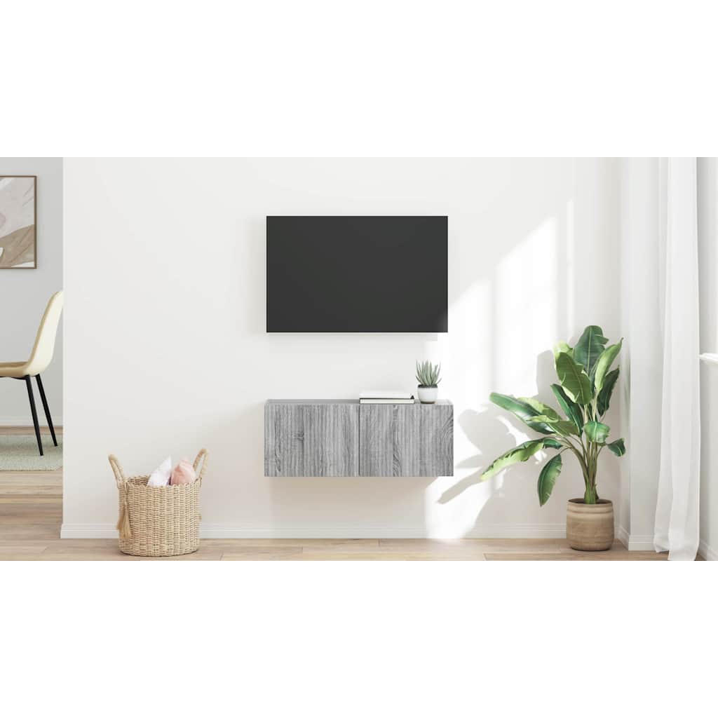 vidaXL Szafka pod telewizor 78,5 x 31 x 29,5 cm Szary Sonoma