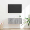 vidaXL Szafka pod telewizor Szary Sonoma 78,5 x 31 x 29,5 cm