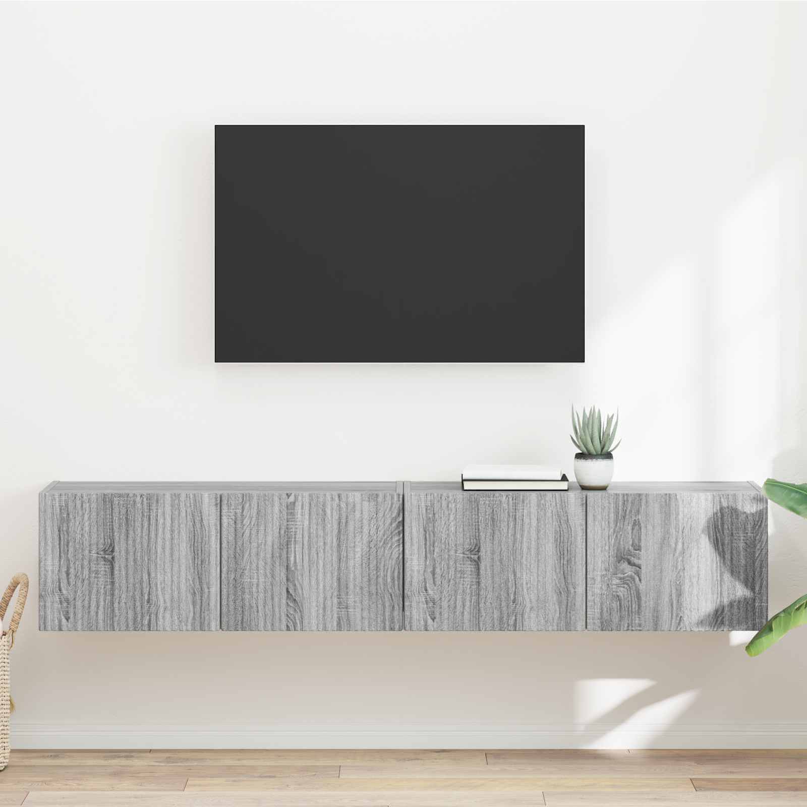 vidaXL Szafka pod telewizor 2 pcs Szary Sonoma 78,5 x 31 x 29,5 cm