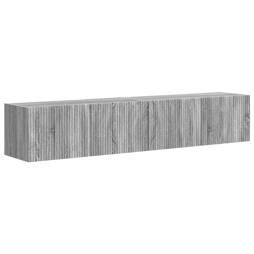vidaXL Szafka pod telewizor 2 pcs Szary Sonoma 78,5 x 31 x 29,5 cm