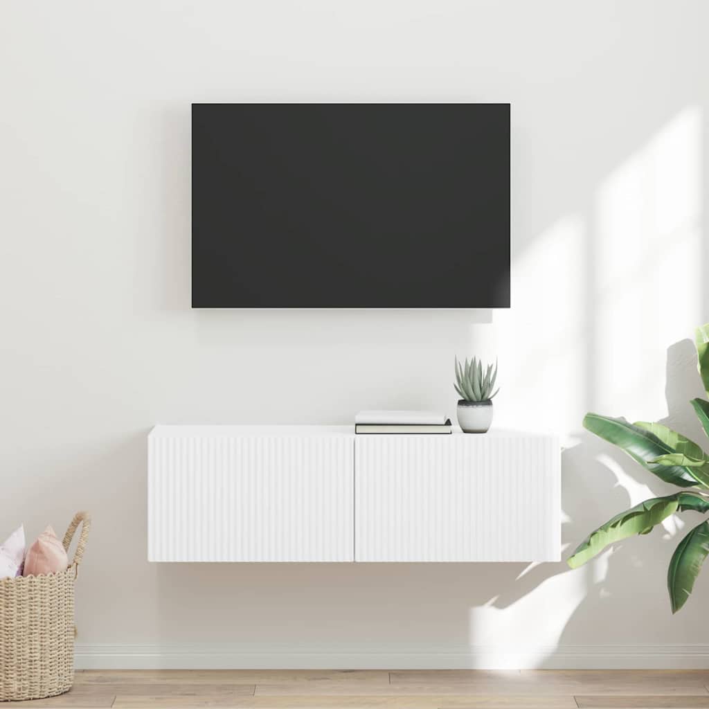 vidaXL Szafka pod telewizor 98 x 31 x 29,5 cm Biały