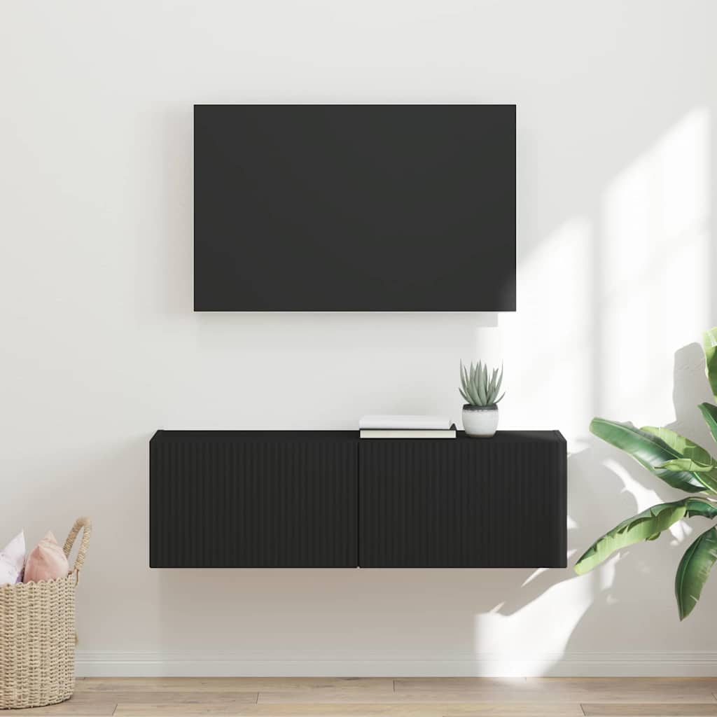 vidaXL Szafka pod telewizor 98 x 31 x 29,5 cm Czarny