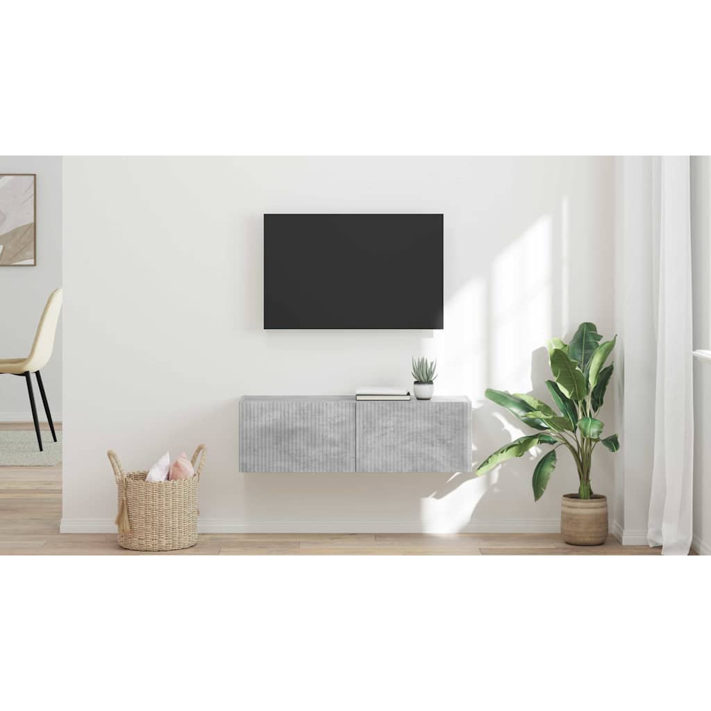 vidaXL Szafka pod telewizor 98 x 31 x 29,5 cm Betonowy