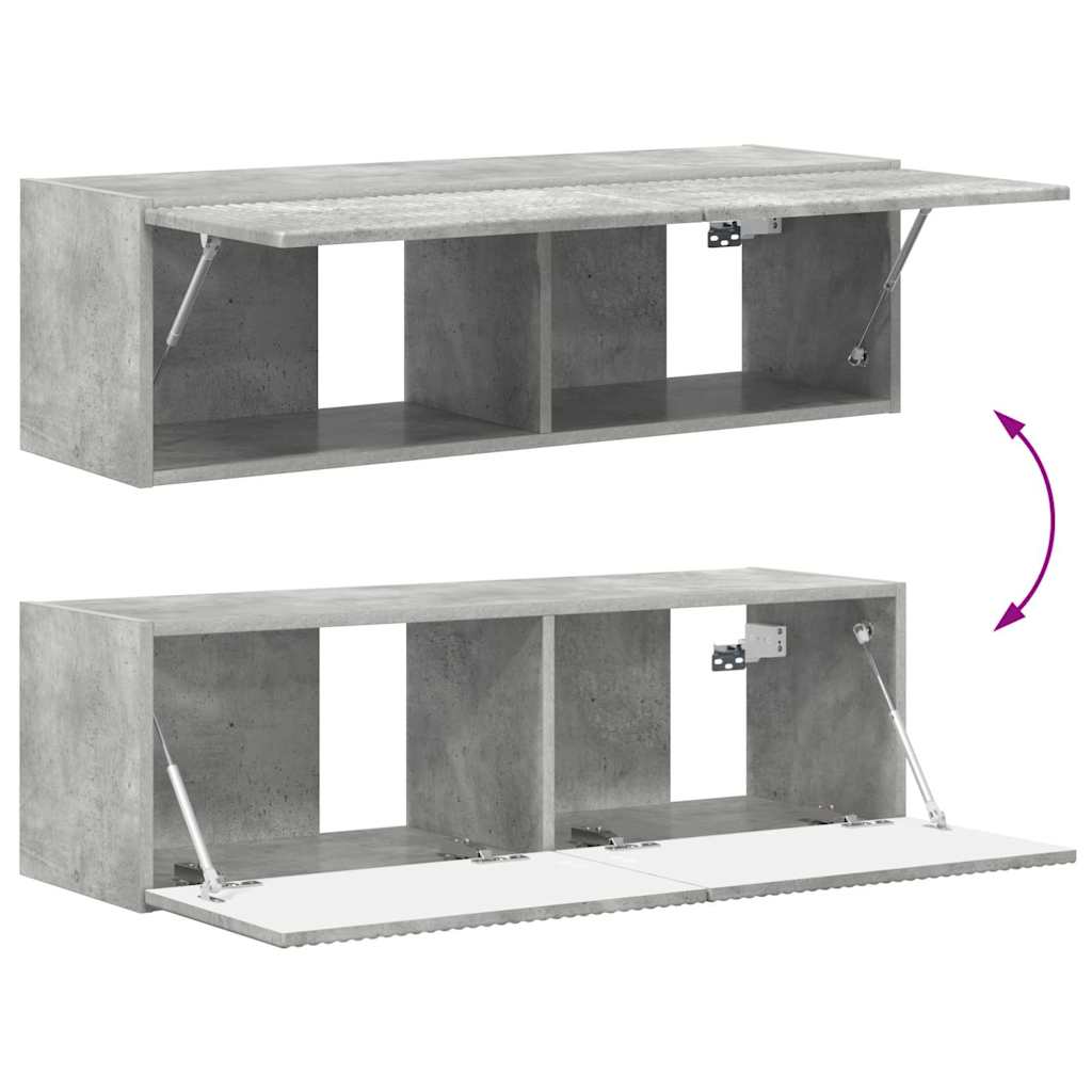 vidaXL Szafka pod telewizor Betonowy 98 x 31 x 29,5 cm